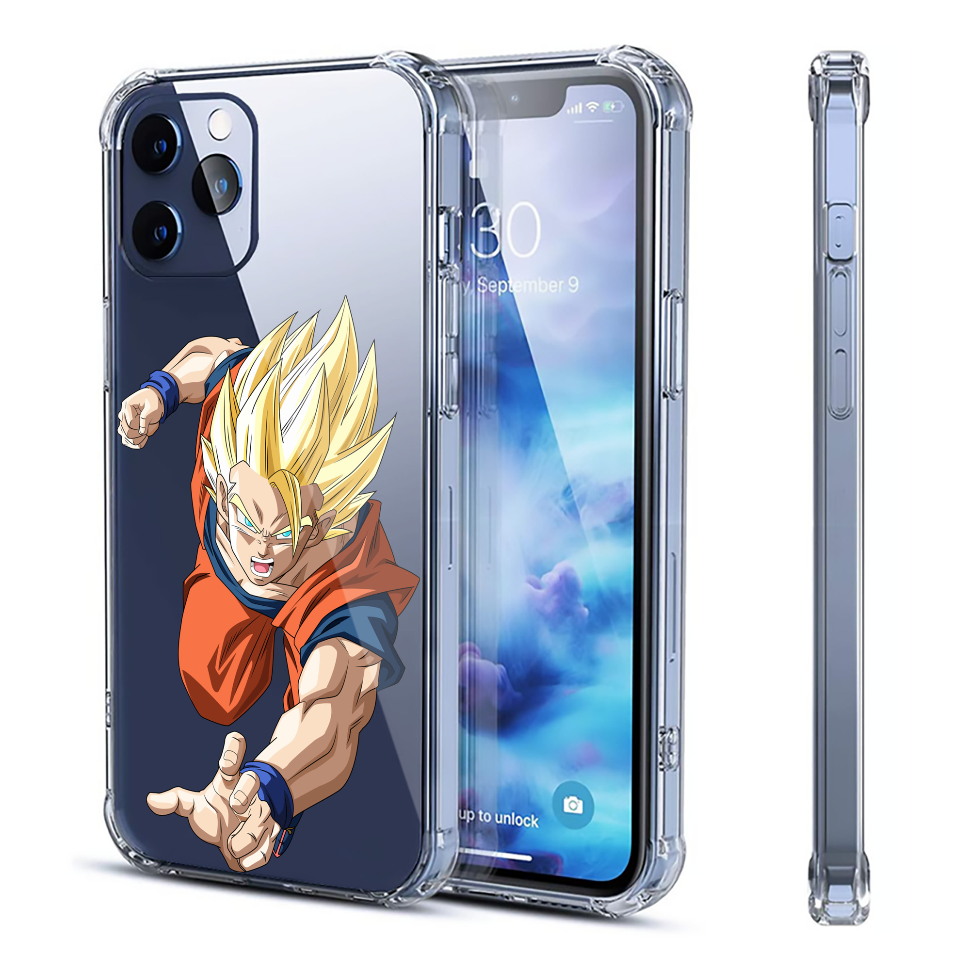 （画像用） ドラゴンボール 孫 悟飯（そんごはん）DRAGON BALL Son Gohan 【iPhone 12シリーズ対応】透明スマホケース（クリアソフトケース）